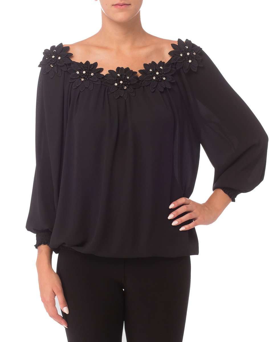 Joseph Ribkoff Women's Elegant Blouse 181284 - Stylish & Comfortable Top for Work, Party & Casual Wear