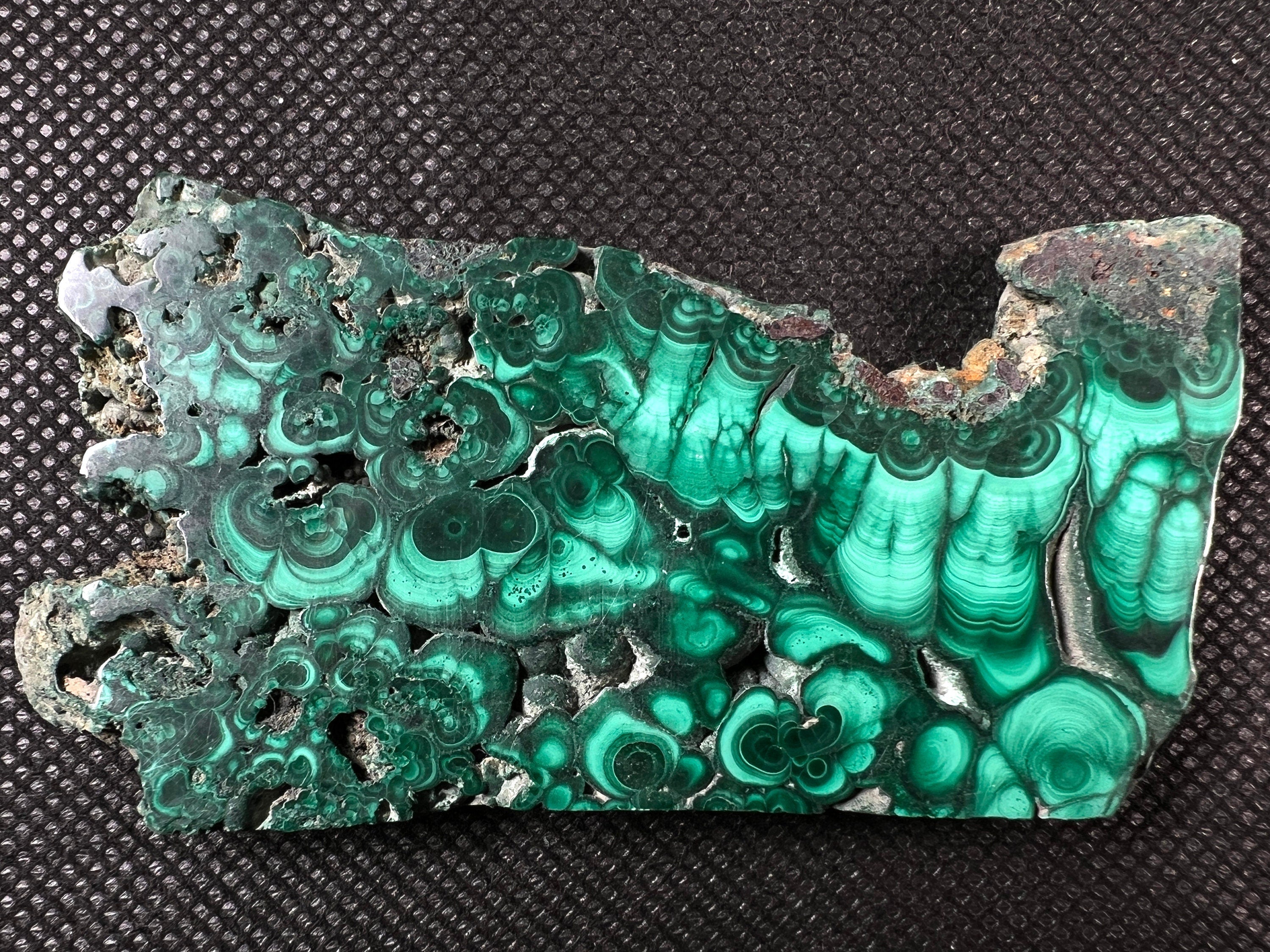 Natural Green Malachite Crystal Slab - Premium Stone for Jewelry Making, Unique Spiritual Gift, Home Decor & Healing Crystal (50442) - Perfect for Meditation, Energy Work & Feng Shui Decorations