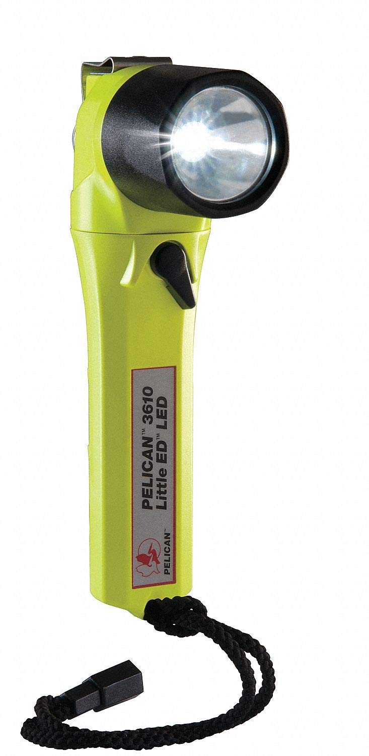 Bright Yellow LED Handheld Flashlight with 183 Lumens - Alkaline AA Battery Powered - Perfect for Camping, Hiking, Emergency & Outdoor Activities