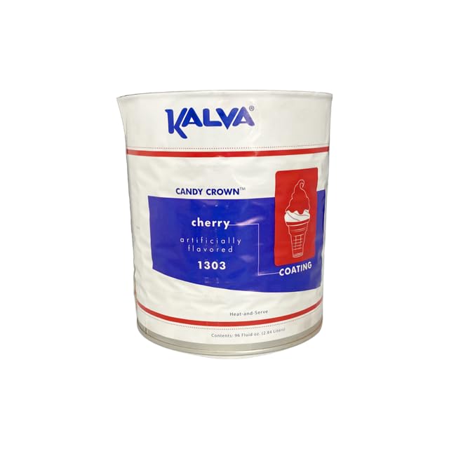 Kalva Cherry Cone Dip - 10 Can (Pack of 1) - Perfect for Ice Cream Toppings, Dessert Sauces & Party Treats