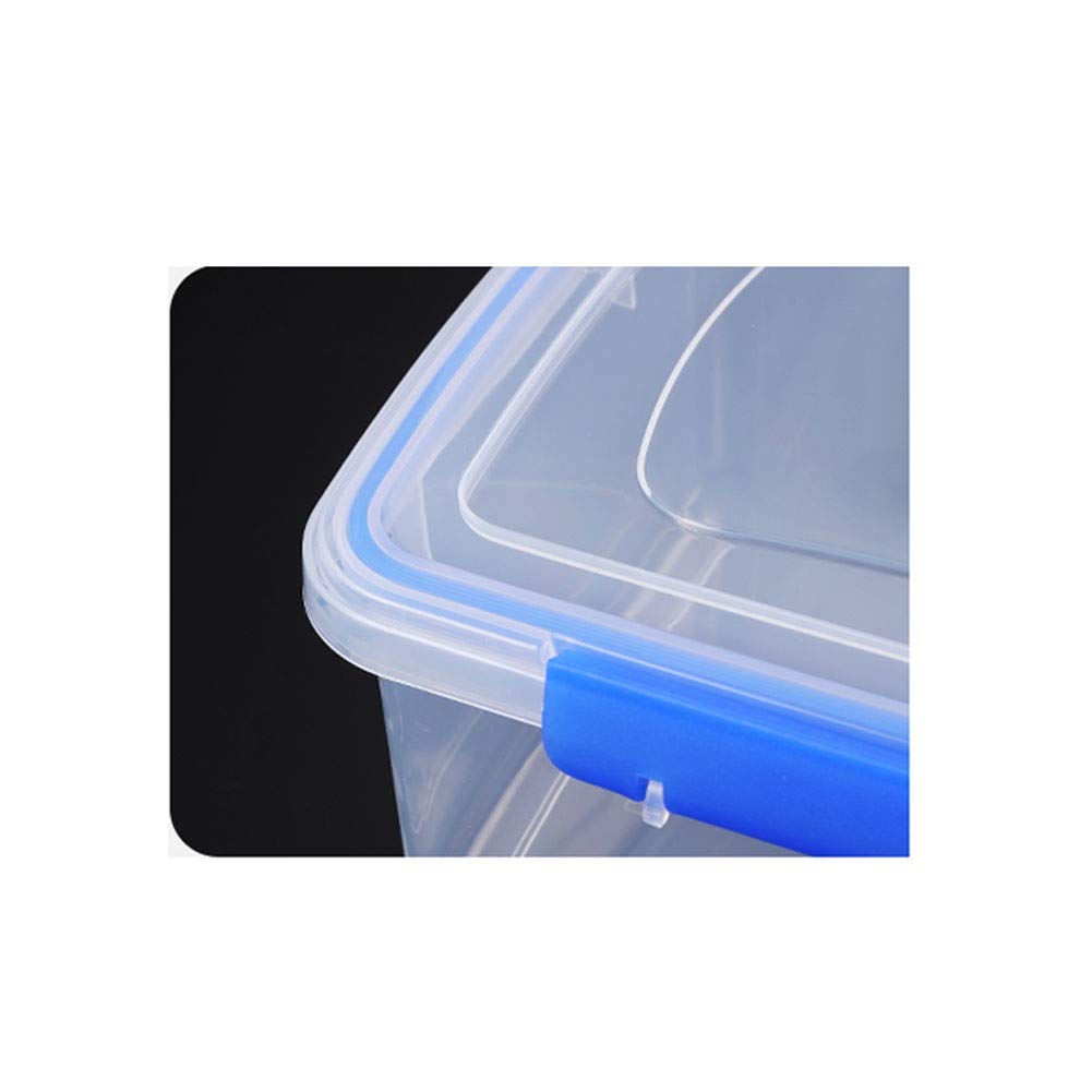 5-Piece Airtight Plastic Food Storage Containers Set - BPA-Free Fridge Organizer with Lids for Salad, Lunch, Fish, Meat, Vegetables & Fruits - Perfect for Meal Prep, Kitchen Organization & On-the-Go Snacks