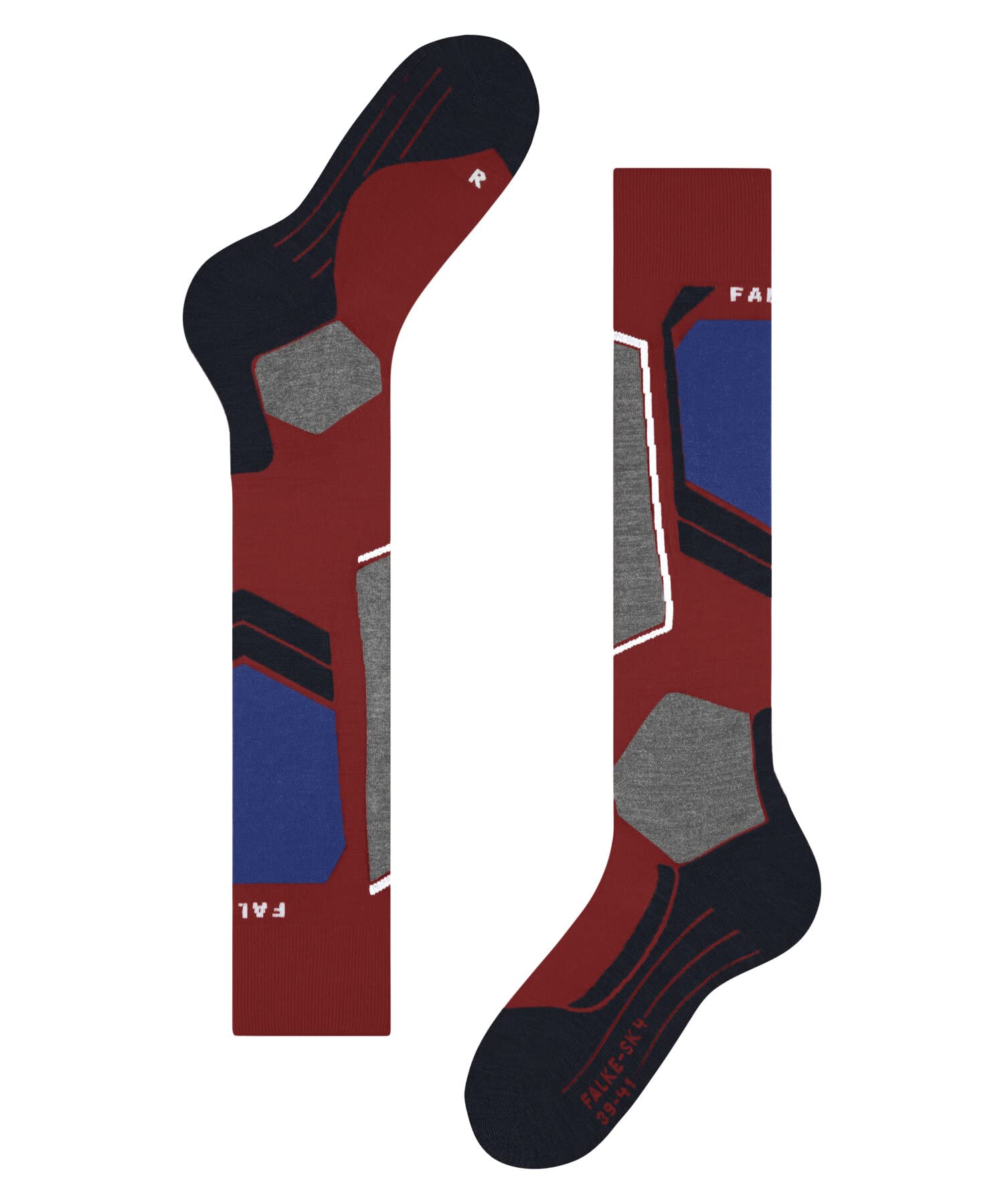 FALKE Men's SK4 Advanced Ski Socks - Light Cushion, Quick Dry Merino Wool Socks for Winter Sports & Outdoor Activities (1 Pair) - Perfect for Skiing, Snowboarding & Cold Weather Hiking