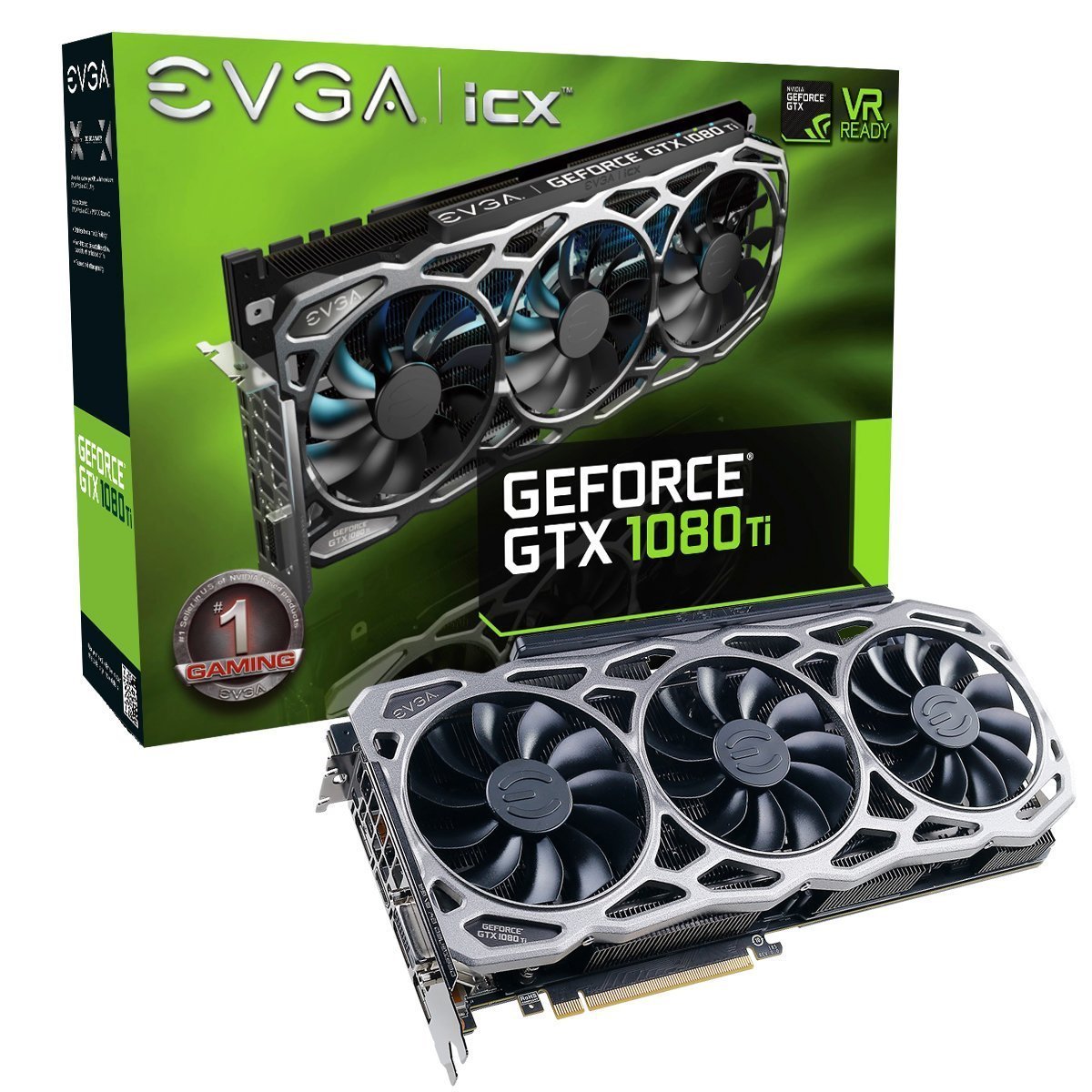 EVGA GeForce GTX 1080 Ti FTW3 Gaming Graphics Card - 11GB GDDR5X, iCX Cooling with 9 Thermal Sensors, RGB LED, 3X Fan Control | Renewed | Perfect for 4K Gaming, VR & High-End PC Builds