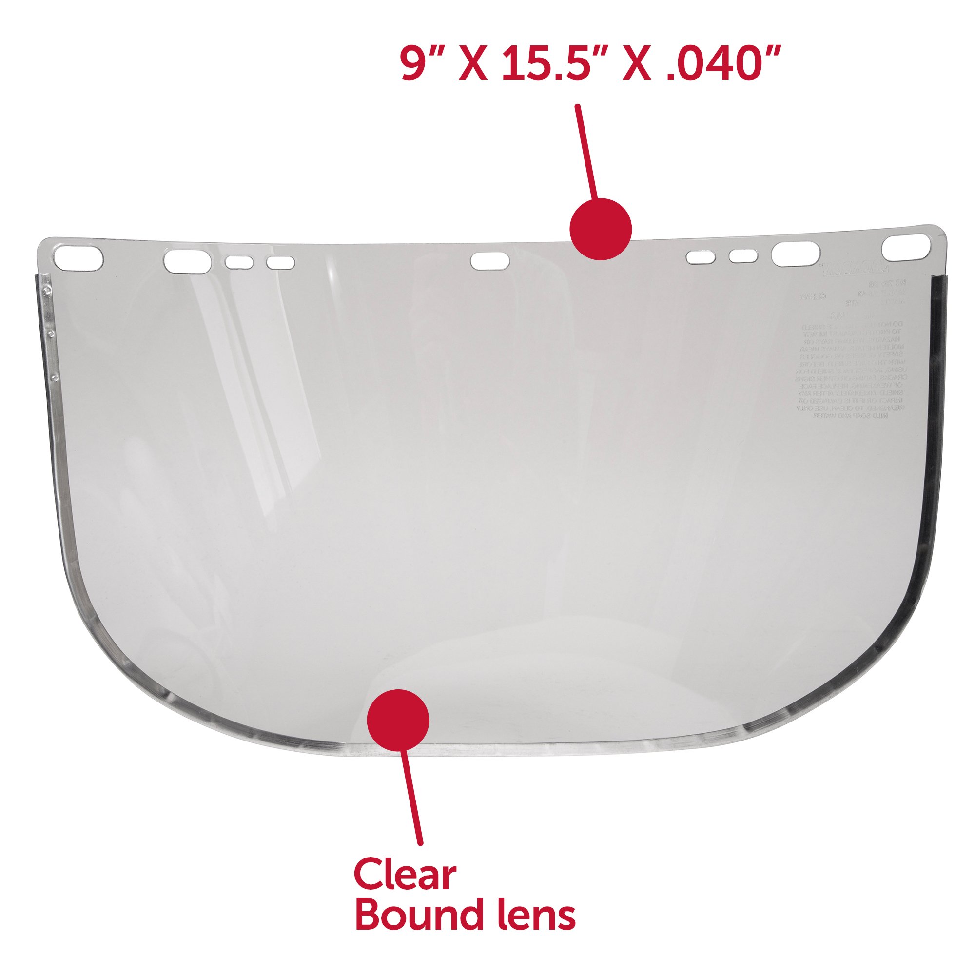 Jackson Safety Face Shield Window - 9