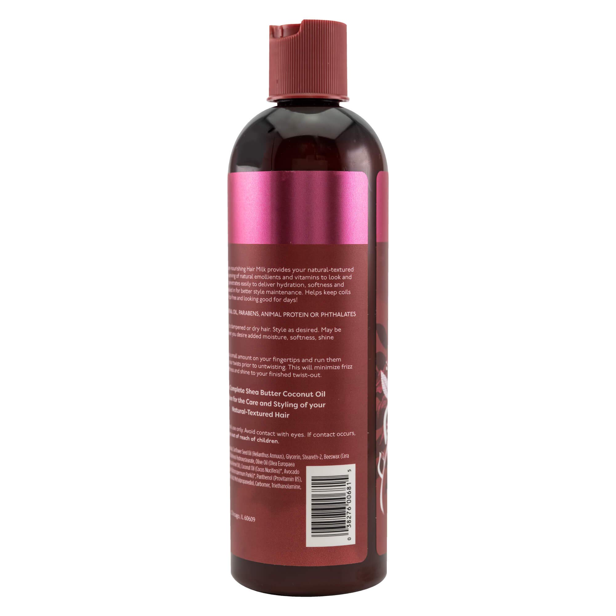Luster's Pink Shea Butter & Coconut Oil Hair Milk - Deep Moisturizing Treatment for Dry, Damaged Hair - Perfect for Daily Hydration & Frizz Control