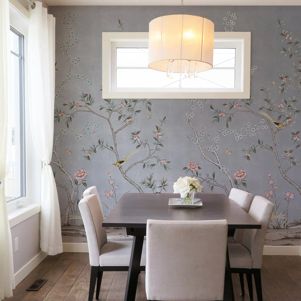 Self-Adhesive Garden Wall Mural - Easy Peel & Stick Wallpaper for Home Decor, Living Room, Bedroom & Nursery - Nature Inspired Botanical Design for Indoor Walls