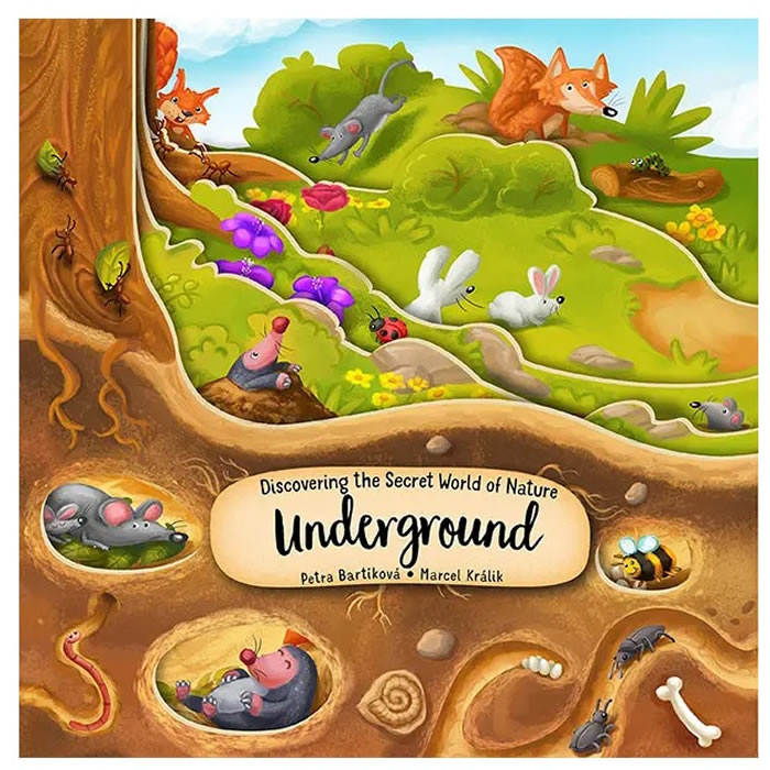 Exploring the Secret World of Nature - Underground Board Book for Kids | Educational Children's Book About Soil, Worms & Roots | Perfect for Preschool Learning & Bedtime Stories
