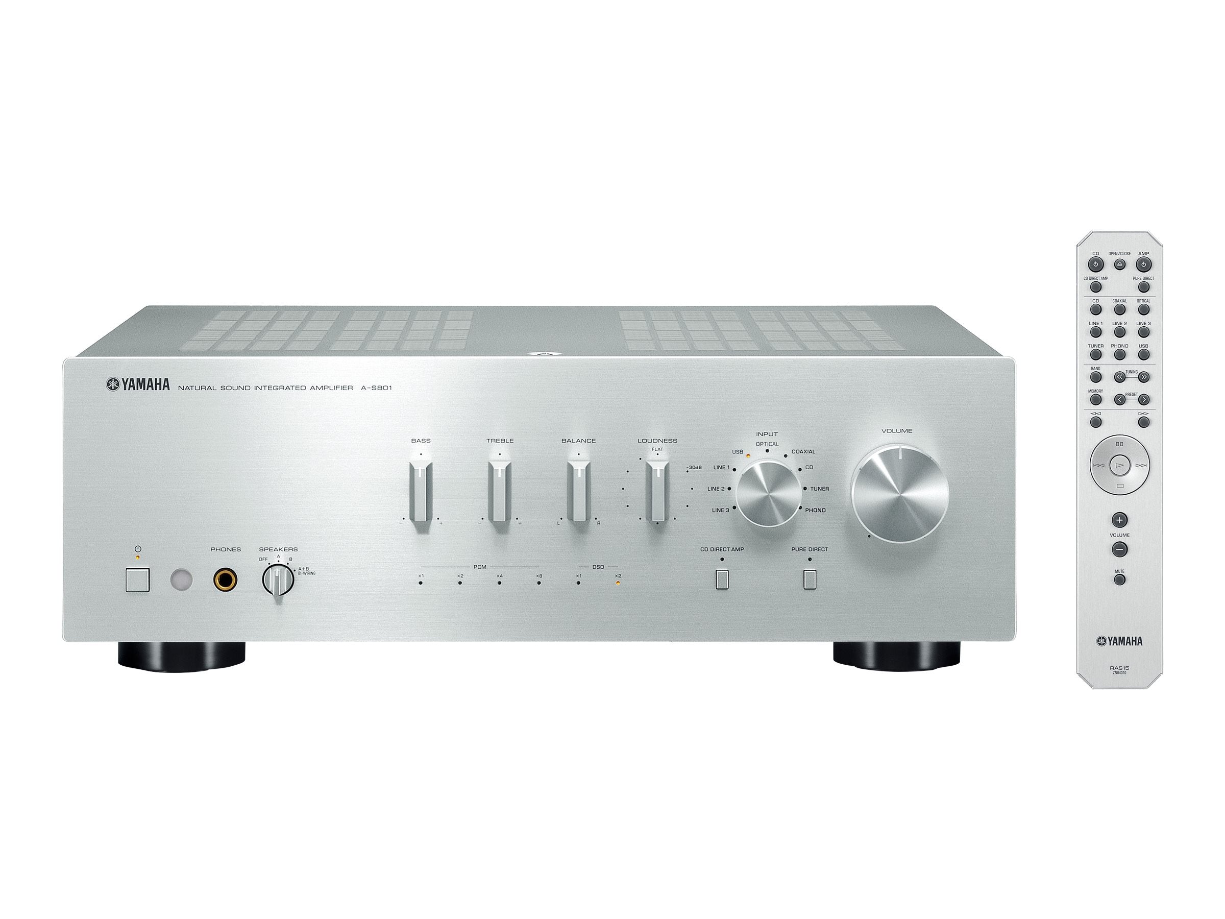 Yamaha A-S801 Integrated Stereo Amplifier - High-Fidelity Audio for Home Theater & Music Listening