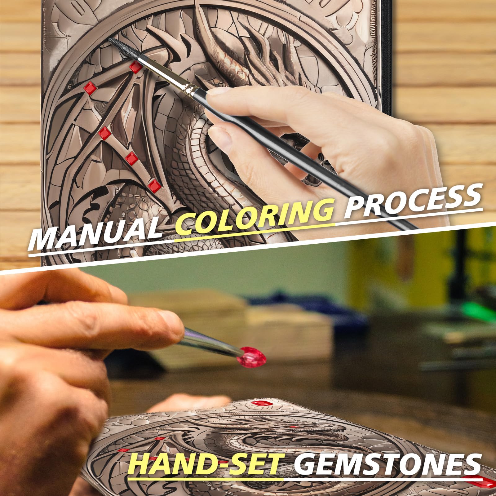 360 Pocket Card Binder - 9 Pocket Trading Card Holder with Durable Bronze Finish | Perfect for Pokemon, MTG, and Sports Card Collectors & Organizers
