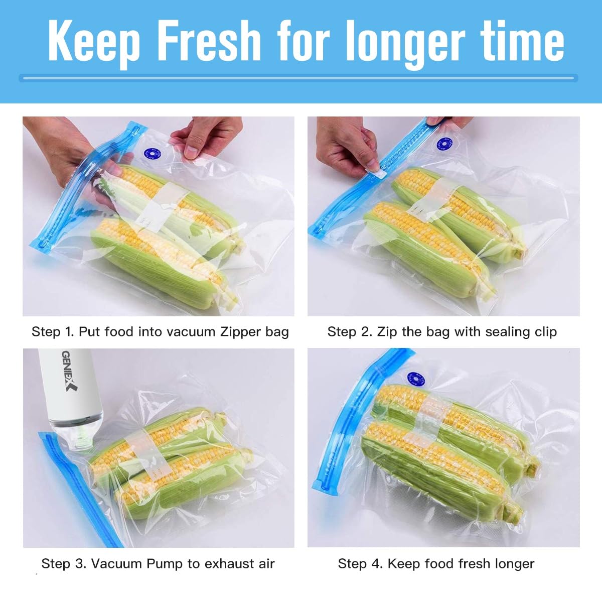 Cordless Handheld Vacuum Sealer for Food Storage | Portable Vacuum Pump for Reusable Bags & Containers | Perfect for Meal Prep, Sous Vide & Fresh Food Preservation (Sealer, Bags & Containers Sold Separately)