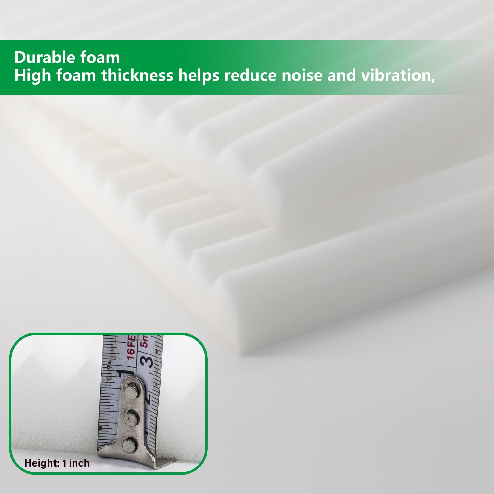 Energy Efficient Window Air Conditioner Side Insulated Panel Kit - 2PC Full Surround Insulation Panels for Summer & Winter - White Foam Draft Stopper & Heat Insulator for Home & Office Windows - Perfect for Energy Savings & Temperature Control