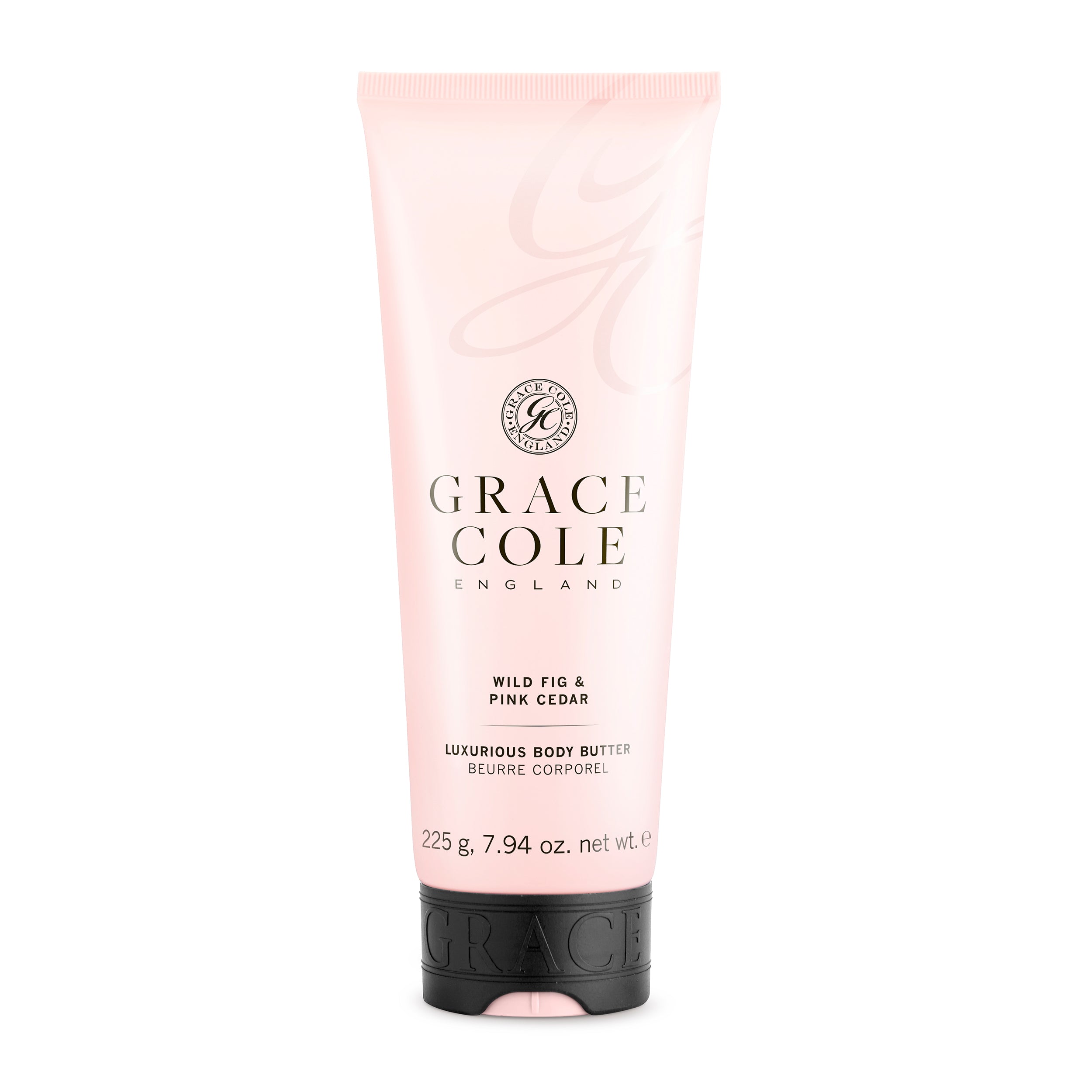 Grace Cole Wild Fig & Pink Cedar Body Butter 225g - Ultra Hydrating & Nourishing Moisturizer for Dry Skin | Perfect for Daily Use, Spa Days & Gift Giving