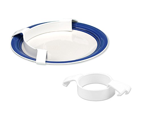 Maddak Translucent Food Bumper - Durable Non-Slip Plate Protector for Tables & Countertops - Perfect for Elderly, Kids & Disabled Care - Kitchen & Dining Safety Accessory