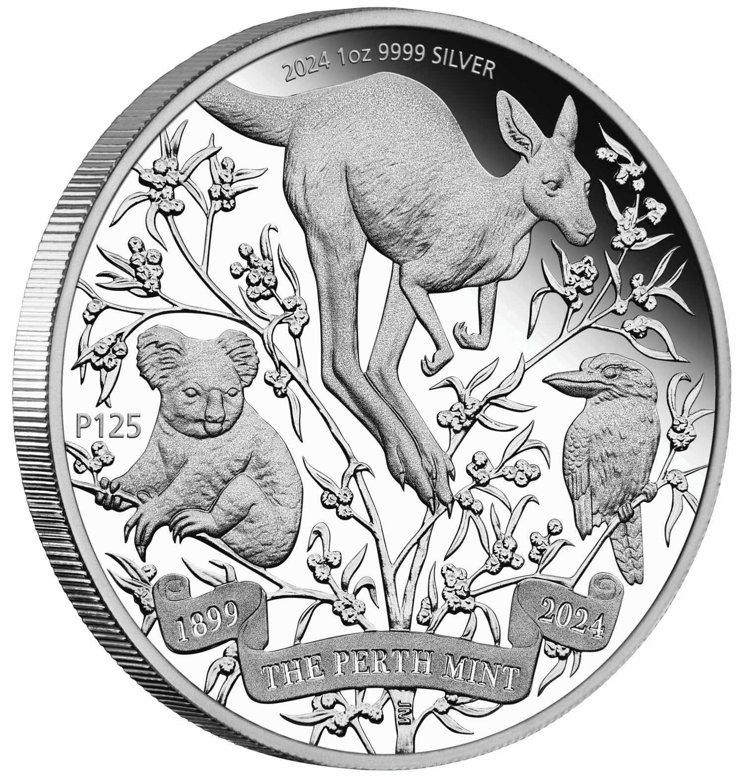 2024 Perth Mint 125th Anniversary 1 oz Silver Proof Coin $1 - Limited Edition Collectible for Investors & Coin Enthusiasts - Perfect for Gifts, Display & Portfolio Diversification