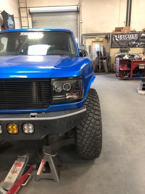 80-96 Ford F150 Retro One Piece Headlight Assembly - Classic Style Replacement for Ford Trucks | Perfect for Restoration Projects & Vintage Car Shows