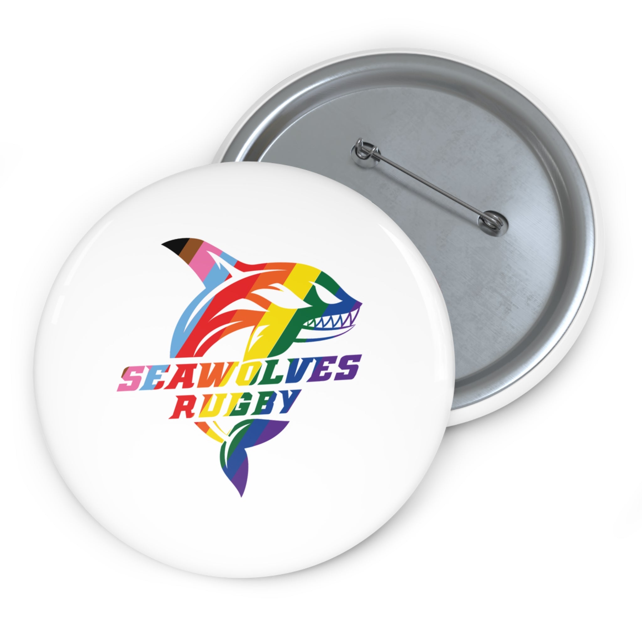 Seawolves Pride Pin Button - Enamel Lapel Pin for Backpacks, Hats & Jackets - Show Your Team Spirit at Games & Events