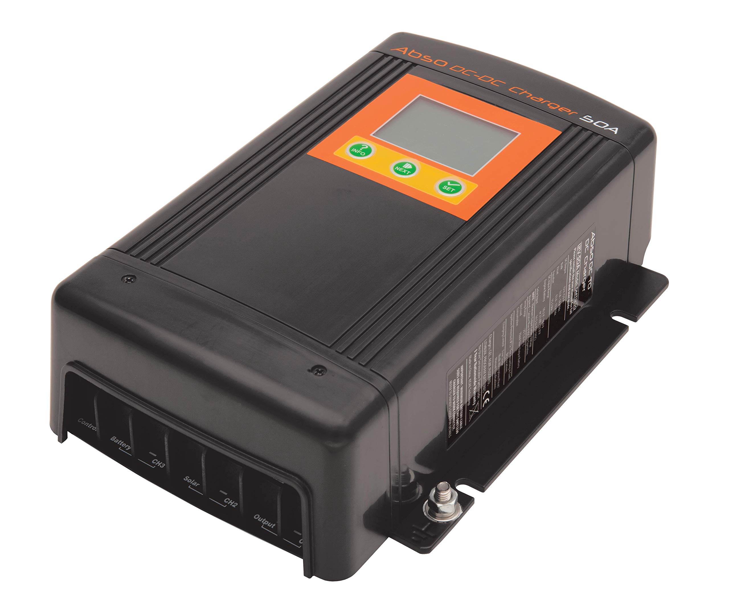 DMT1250 50A Abso DC-DC Battery Charger for RVs, Boats & Off-Grid Power Systems - Efficient 12V/24V Voltage Converter with Smart Charging Technology