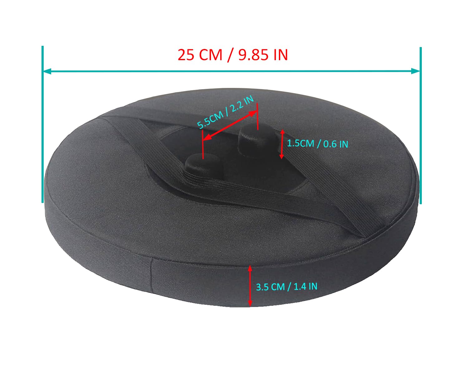 Premium Thick Memory Foam Seat Cushion for Telescopic & Folding Stools - Extra Comfort Support for Retractable Round Stools - Perfect for Camping, Outdoor Events & Home Use (Cushion Only)