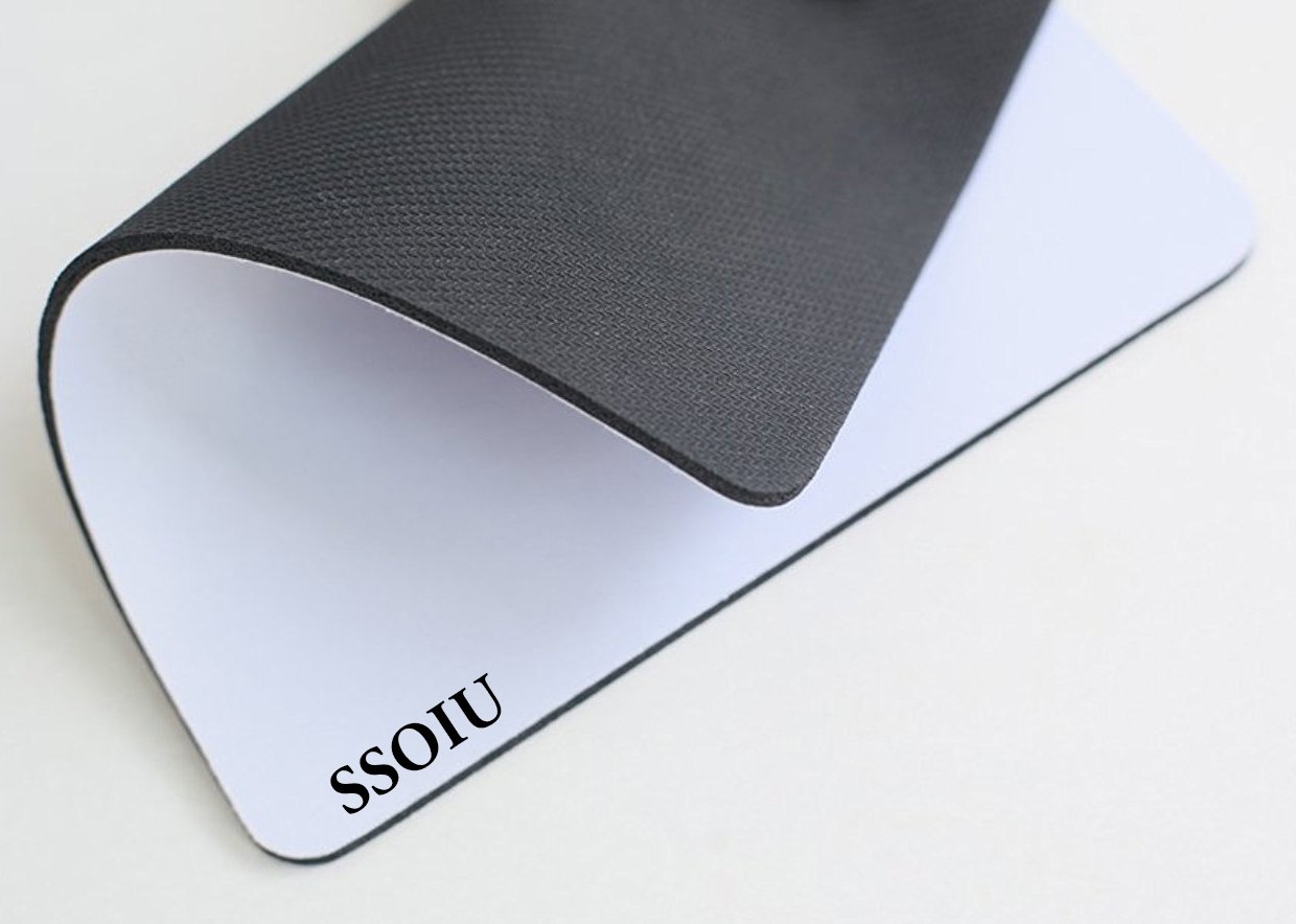 Premium White Marble Mouse Pad - Non-Slip Cute Rectangle Desk Mat with Grey Veins for Office & Gaming | Ergonomic Computer Accessory for Work, Study & Home Use