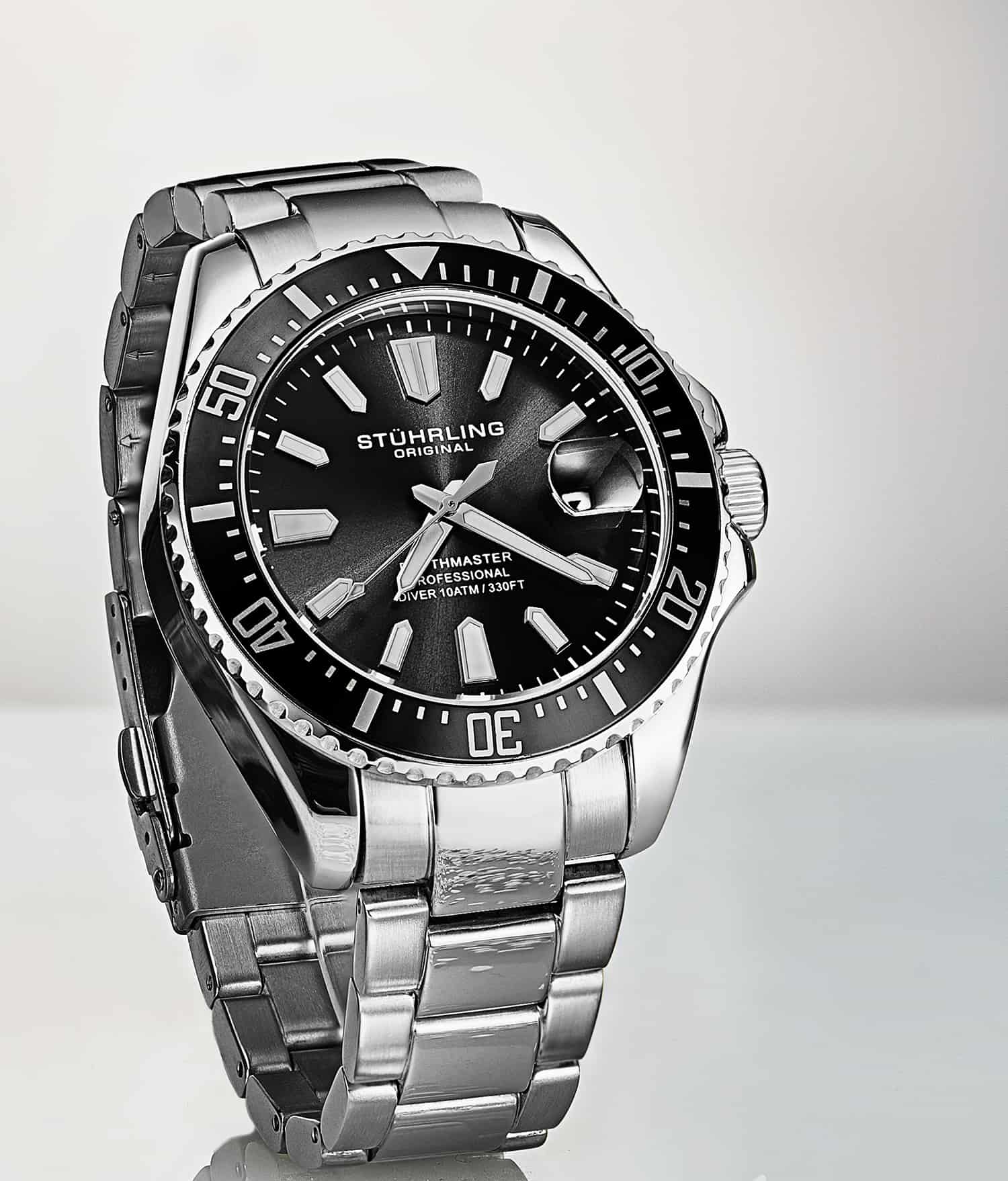 Depthmaster 3950A 42mm Quartz Diver Watch - Waterproof Luxury Dive Watch for Men - Perfect for Scuba Diving, Swimming & Outdoor Adventures