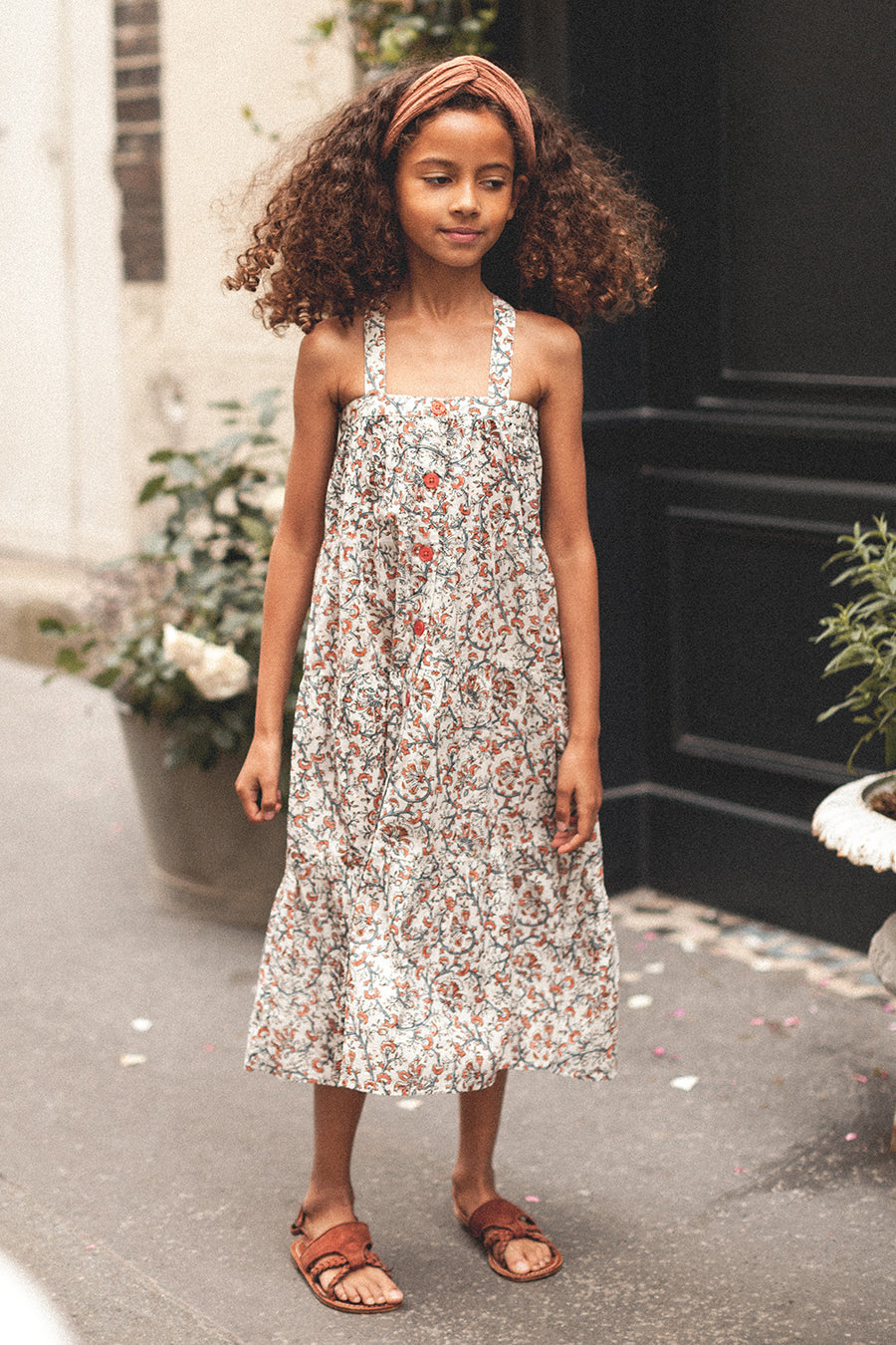Louis Louise Carinoux Cream Girls Dress - Elegant & Comfortable Kids Party Dress for Birthday, Easter, and Special Occasions