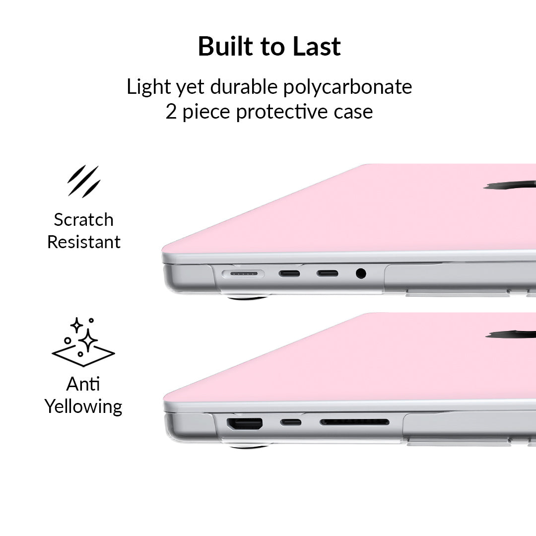 Strawberry Milk Color MacBook Pro/Air Case - Cute Aesthetic Laptop Cover for 13/15/16 Inch - Protective & Stylish for School, Work, Travel