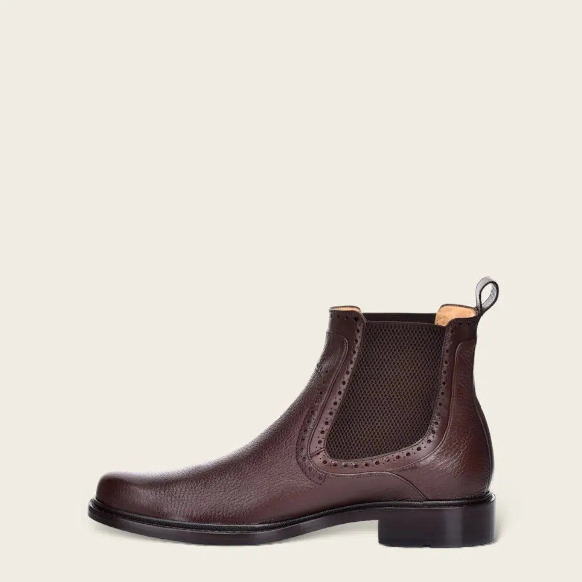 Men's Cuadra Brown Casual Dress Ankle Boots - Genuine Calfskin Leather for Everyday Wear & Office Style