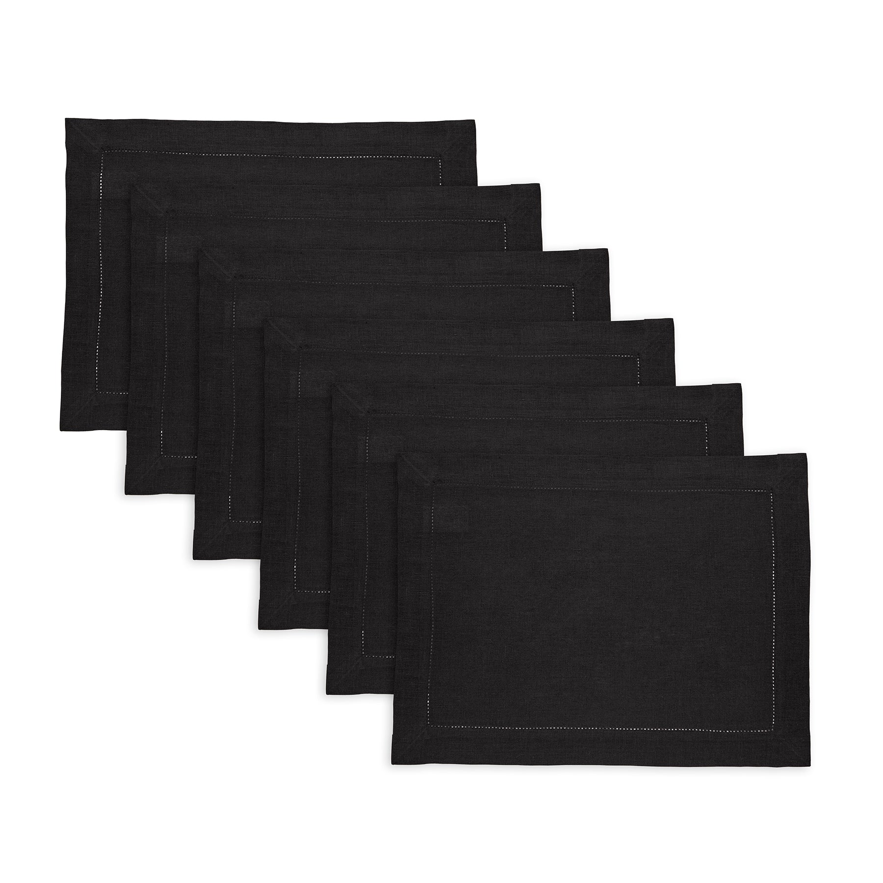 Sonoma Hemstitch Placemats Set of 4 - Premium Cotton Table Mats for Dining & Home Decor - Perfect for Dinner Parties, Holiday Tablescapes & Everyday Use