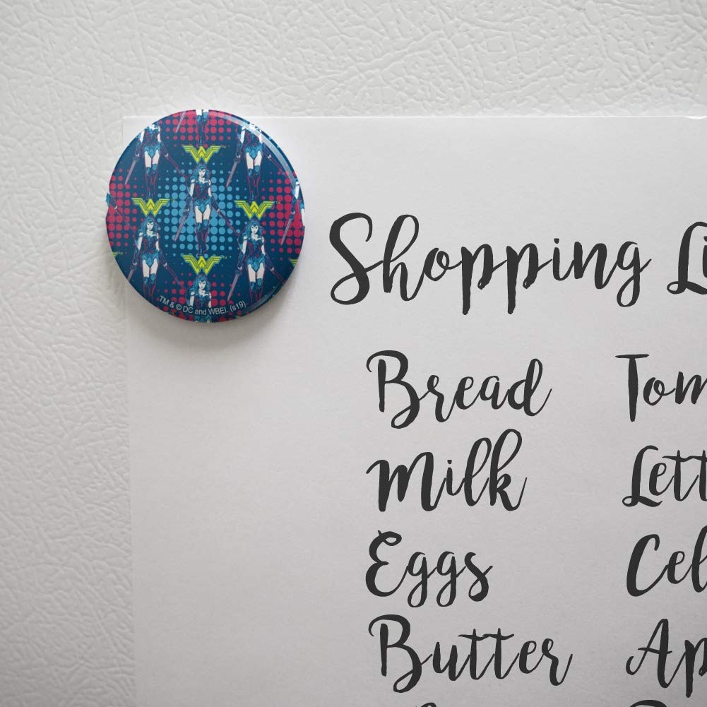 Wonder Woman Movie Inspired Kitchen Refrigerator Magnet - Decorative Button Magnet for Fridge, Locker & Office - Perfect for Superhero Fans & Home Decor