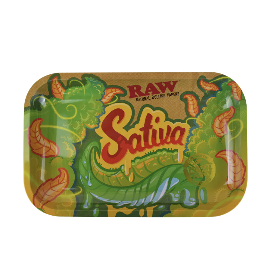 Premium RAW Metal Rolling Tray 11x7 Inches - Durable Stainless Steel Herb Tray for Rolling Papers & Smoking Accessories - Perfect for Rolling Joints, Blunts, and Herbs at Home or On-The-Go
