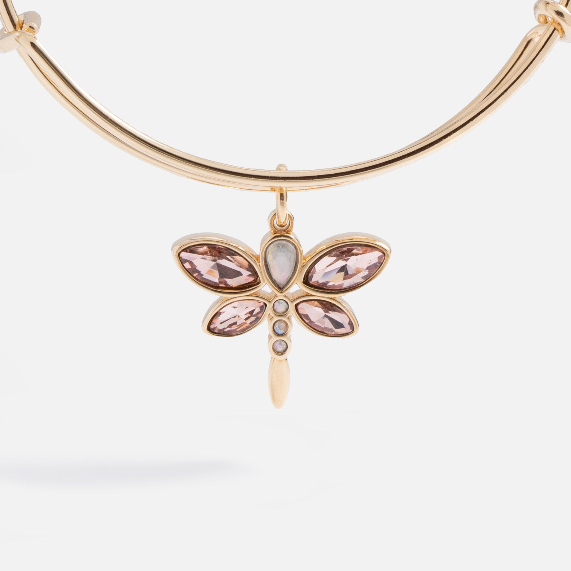 Exquisite Crystal Dragonfly Bangle Bracelet for Women - Elegant Fashion Jewelry Gift for Birthday, Anniversary & Special Occasions | Perfect for Parties, Weddings & Everyday Wear
