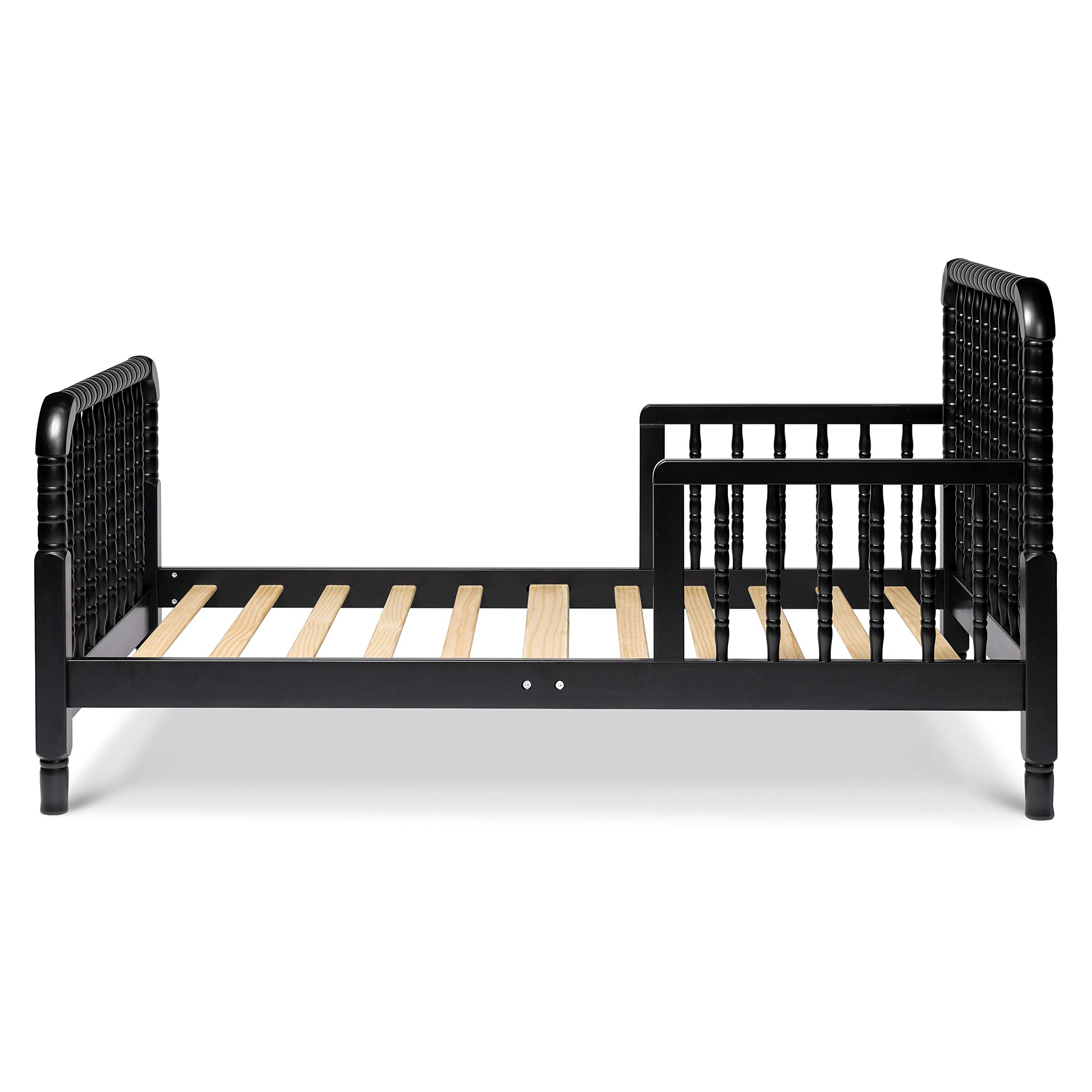 DaVinci Jenny Lind Toddler Bed in Ebony - Classic Wooden Crib for Kids Nursery, Safe & Durable Toddler Bed Frame for Boys & Girls - Perfect for Bedroom, Daycare or Transition from Crib