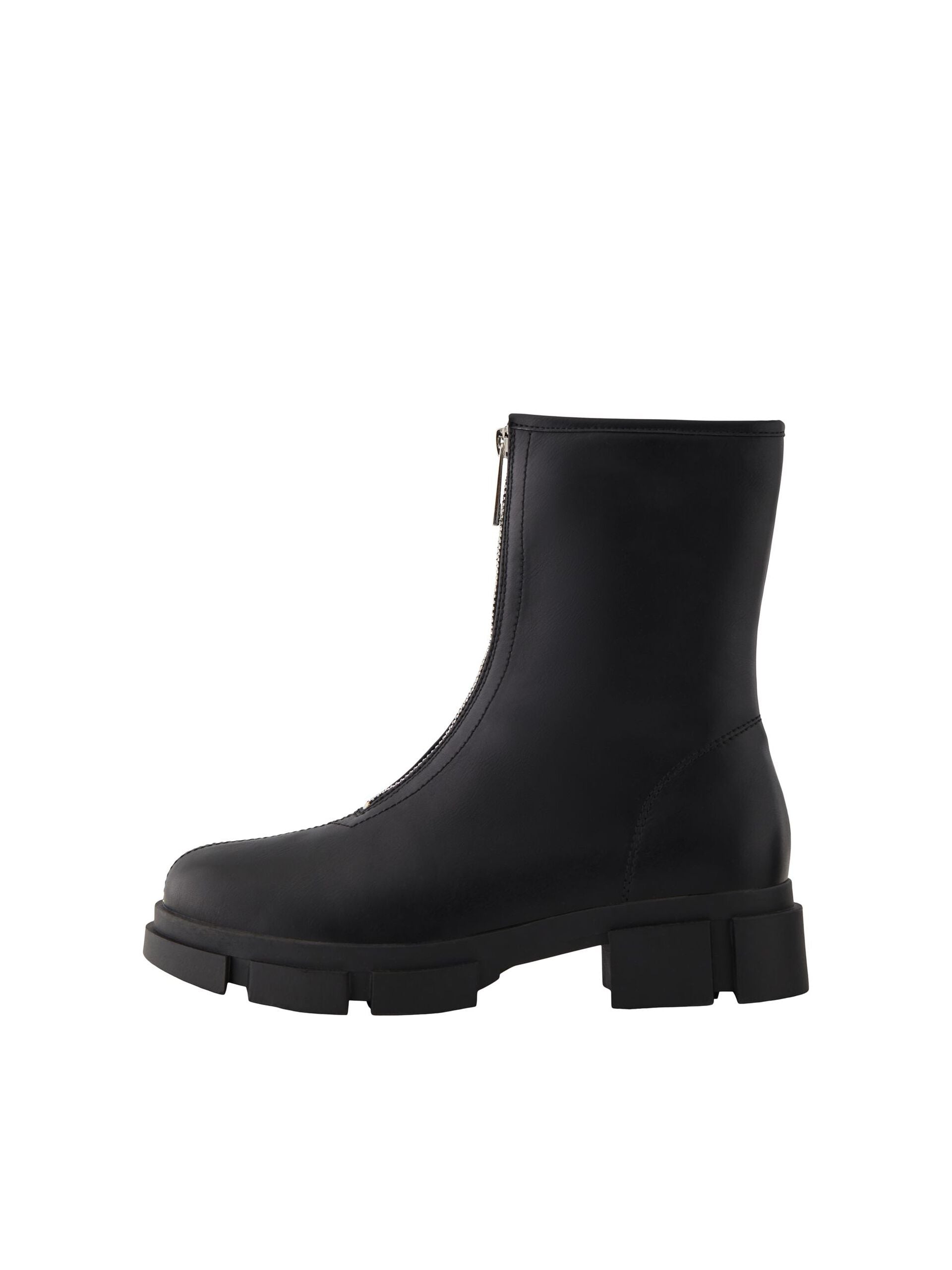 Oranda Black Waterproof Zipper Boots for Women - Comfortable Winter Snow Boots for Outdoor Hiking, Walking & Casual Wear