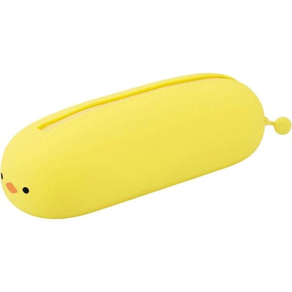 PuniLabo Nekorobi Large Pen Pouch - Big Capacity Pencil Case for School, Office & Travel - Cute Cat Design Stationery Organizer by LIHIT LAB