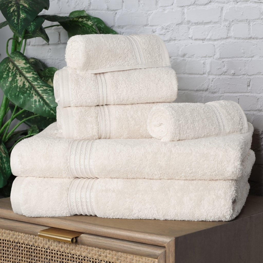 Premium 6-Piece Egyptian Cotton Towel Set - Ultra Soft, Highly Absorbent Bath Towels for Spa, Hotel & Luxury Home Use
