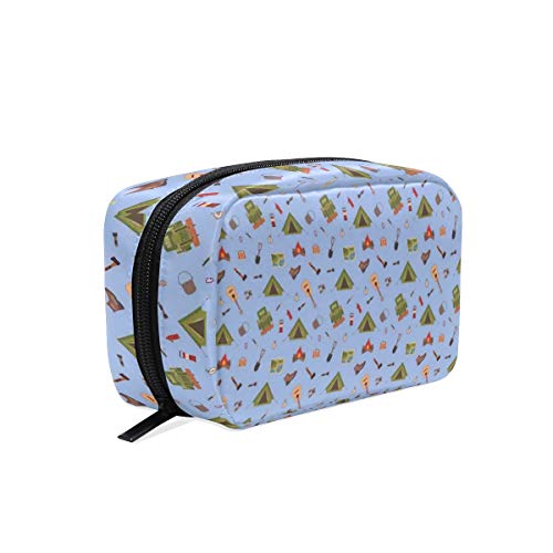 DoubleCW Travel Makeup Bag for Women & Men - Waterproof Cosmetic Organizer with Zipper, Toiletry Bag for Scouts, Train Case - Perfect for Travel, Camping, Gym & Daily Use