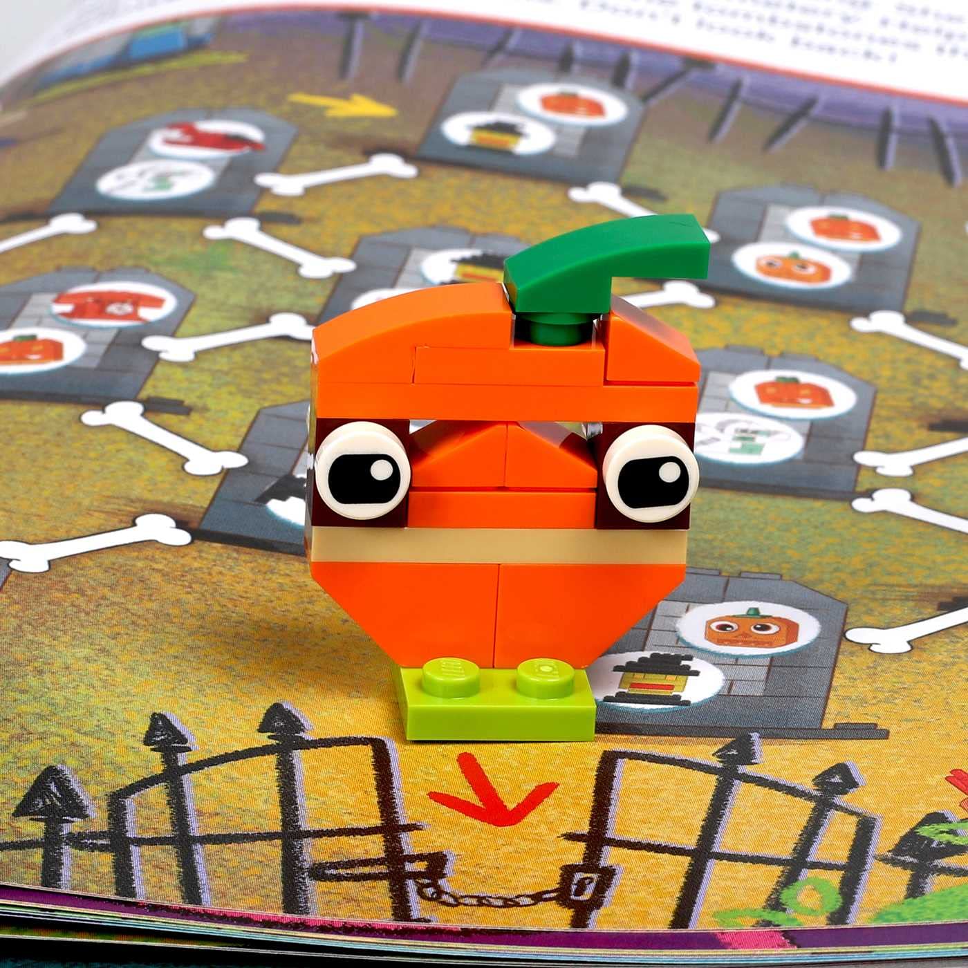 LEGO Halloween Activity Book with Minifigure - Build Spooky Fun for Kids | Creative Play, Party Favors & Holiday Gift Idea