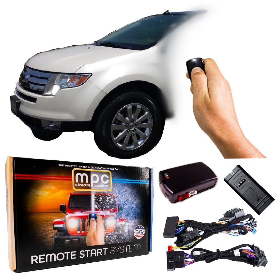 MPC Smartphone & OEM Remote Activated Remote Start Kit for 2017-2010 Ford Edge - Plug & Play T-Harness Included - Preloaded Firmware - Perfect for Cold Weather & Secure Remote Vehicle Start