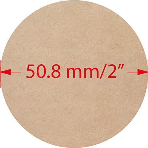 Mr-Label 2 Inch Printable Natural Kraft Brown Circle Labels - Round Dot Stickers for Mason Jars, DIY Crafts, Candles, Candy Packaging, Party Favors & Gift Wrapping - Compatible with Inkjet/Laser Printers (50 Sheets/1000 Labels) - Perfect for Home Organization, Scrapbooking & Handmade Business Branding