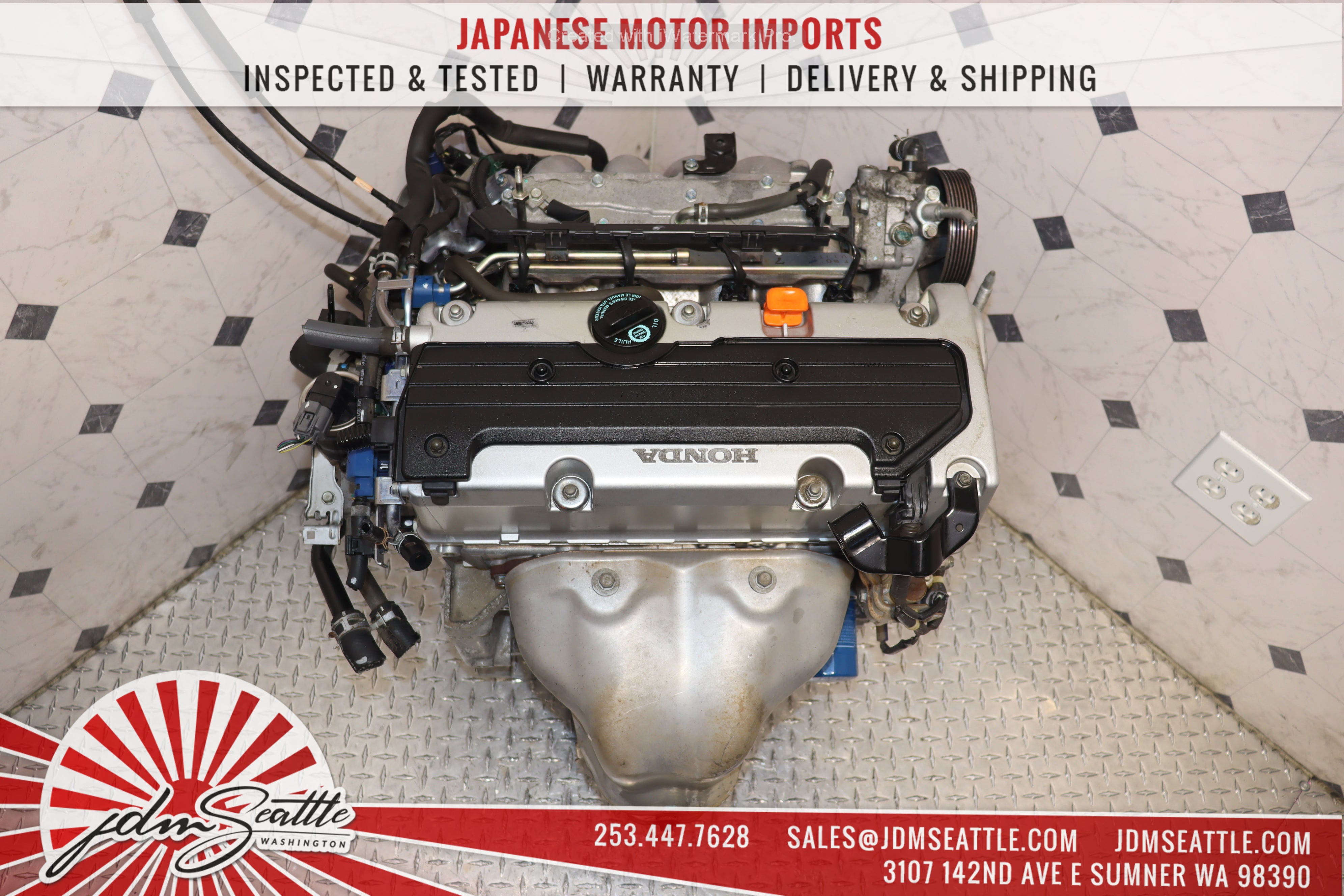 JDM K24A Engine 2003-2007 Honda Accord Element VTEC 2.4L K24 Motor - High Performance Replacement for Racing & Car Restoration Projects