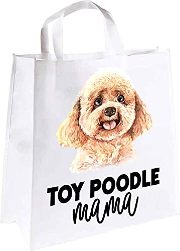 Watercolor Poodle Toy Breed Mama Tote Bag - Cute Dog Lover Gift for Women, Perfect for Shopping, Beach & Everyday Use