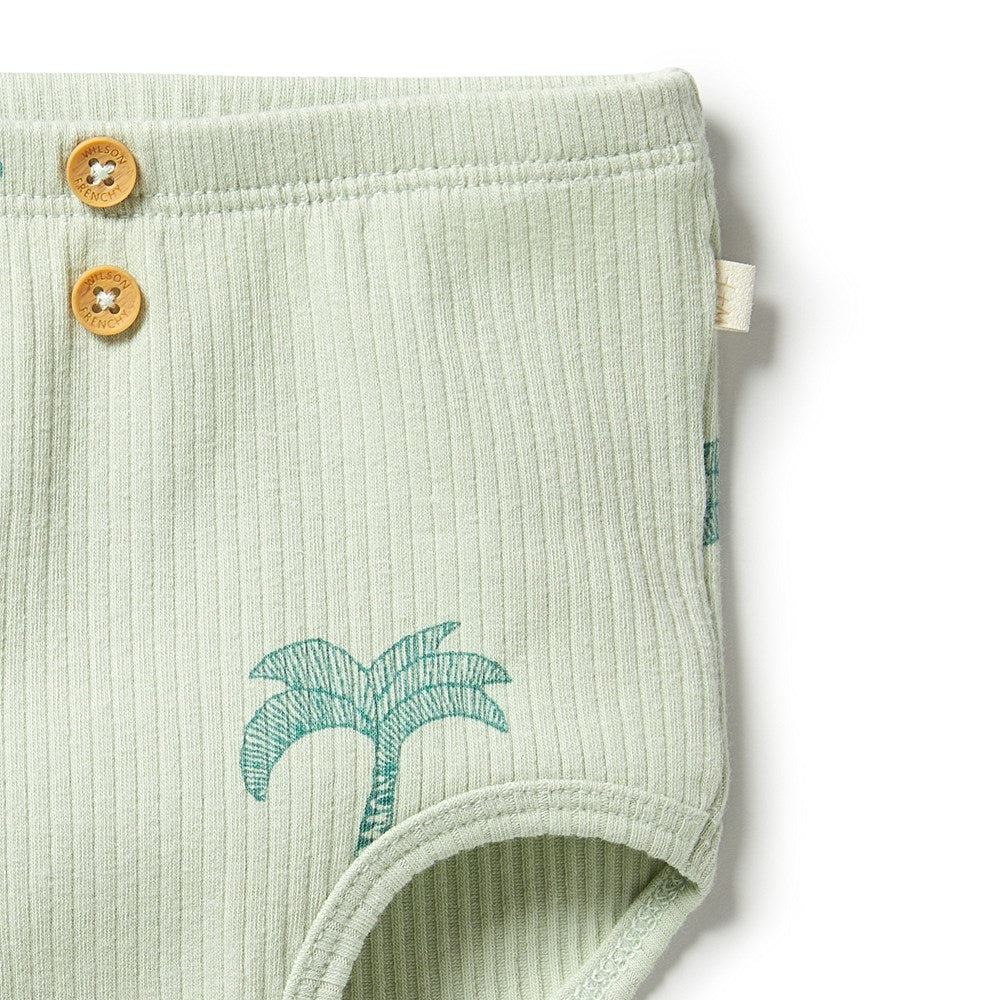 Organic Cotton Baby Ribbed Diaper Pants - Soft & Breathable for Newborns & Infants - Perfect for Daycare, Playtime & Comfortable Sleep