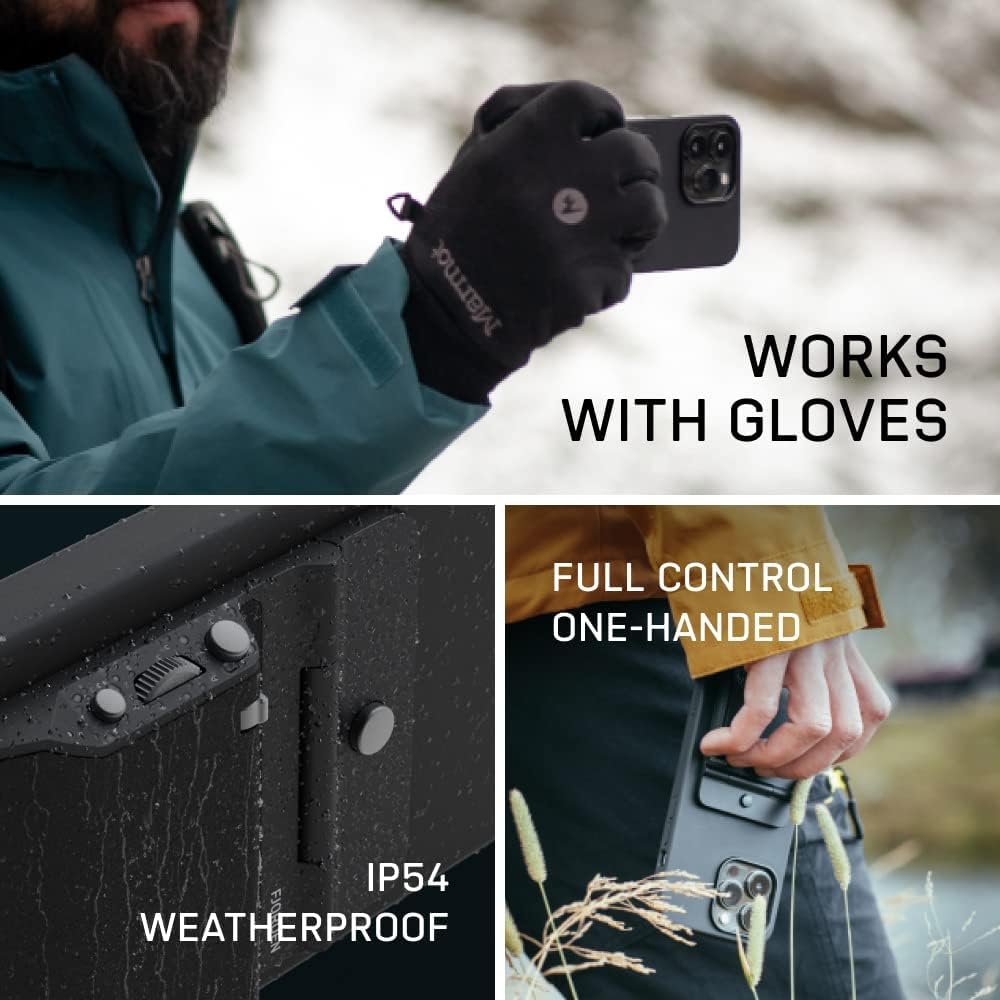 FJORDEN Plus Bundle for iPhone 15 Pro Max - Ergonomic Camera Grip Handle with Protective Case (MagSafe Compatible) - Professional Mobile Photography Accessory - Perfect for Vlogging, Travel & Content Creation