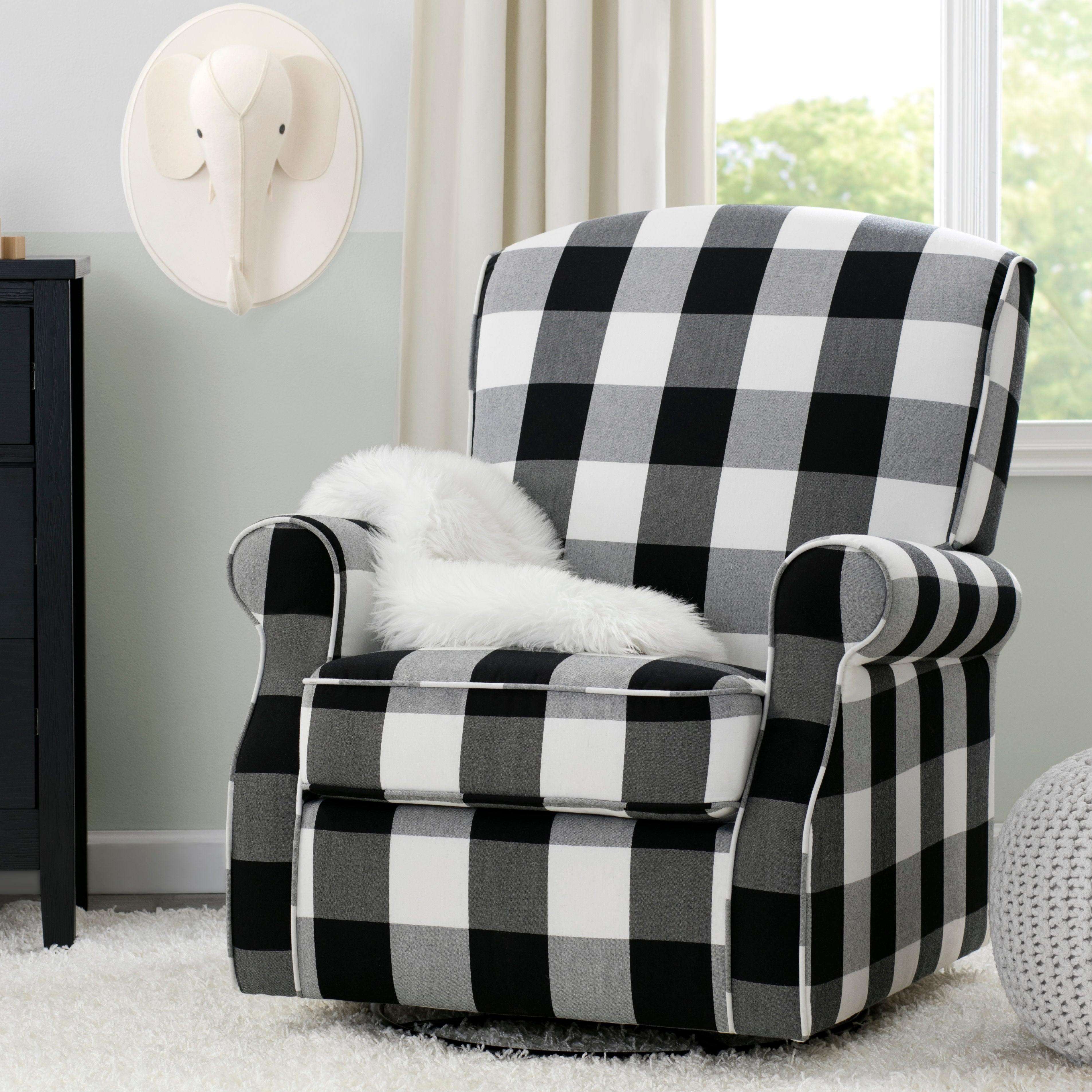 Oakley Nursery Glider Swivel Rocker Chair - Comfortable Baby Rocking Chair for Nursery, Breastfeeding & Relaxation - Perfect for Nurseries, Bedrooms & Living Rooms