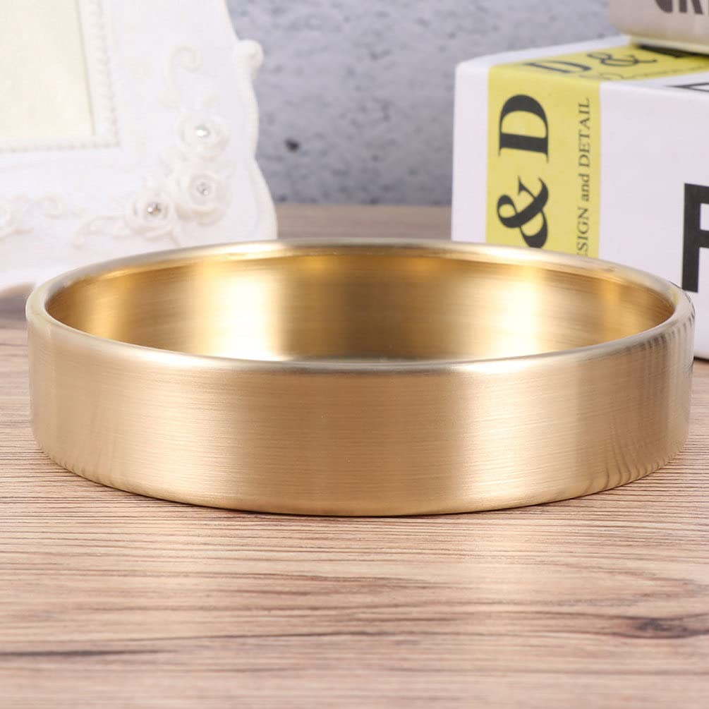 Cabilock Round Storage Tray - Multipurpose Desktop Organizer for Cosmetics, Jewelry & Small Items | Mirror Tray Container for Vanity, Bathroom & Office Organization