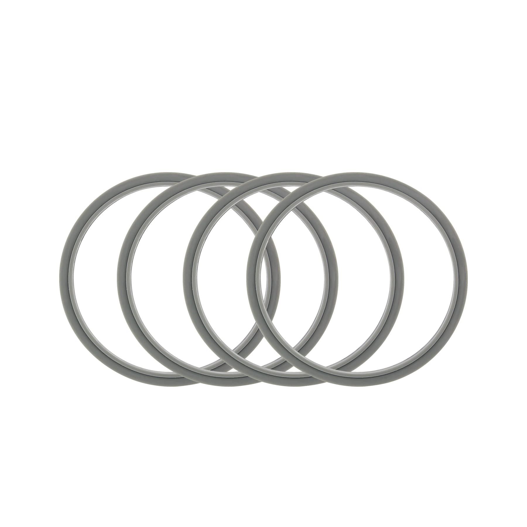 Nutribullet Blender Gasket Replacement - 4-Pack Gray Rubber Seal Ring Compatible with 600W & 900W Models - Perfect for Smoothies, Protein Shakes & Food Prep