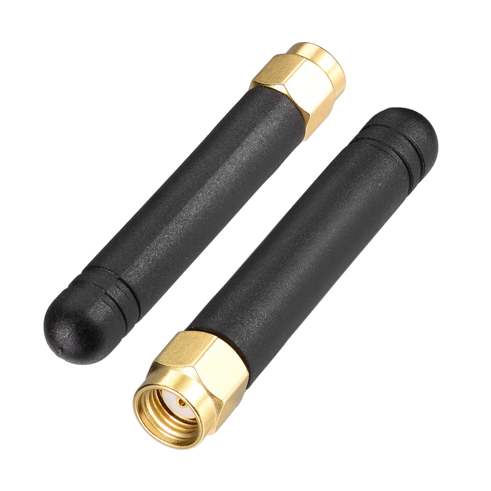 Bingfu 2-Pack Dual Band WiFi Antenna 2.4GHz 5GHz 5.8GHz MIMO RP-SMA Male for FPV, WiFi, Bluetooth, USB Adapter, PCIe Card, Router & Wireless Backup Camera - Perfect for Drone FPV, Home Networking & Wireless Signal Boosting
