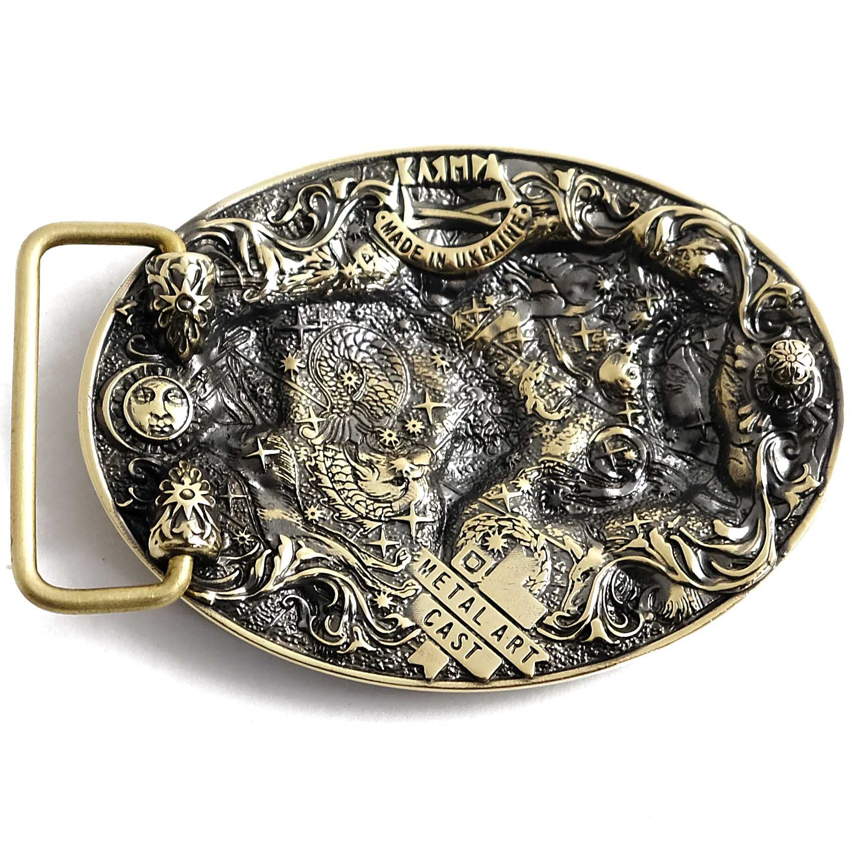 Taurus Zodiac Sign Belt Buckle - Solid Brass Bull Horoscope Buckle for Men & Women - Astrological Jewelry Gift Box - Perfect for Birthday, Anniversary & Western Fashion Accessories