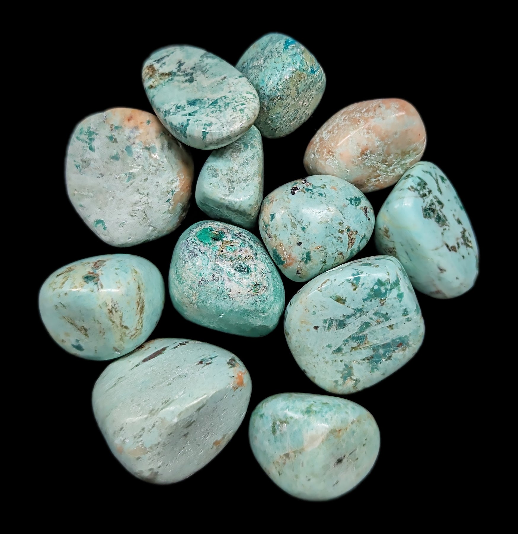 Natural Tumbled Turquoise Stones for Jewelry Making, Healing Crystals, and Home Decor - Bulk Wholesale for DIY Crafts and Spiritual Gifts
