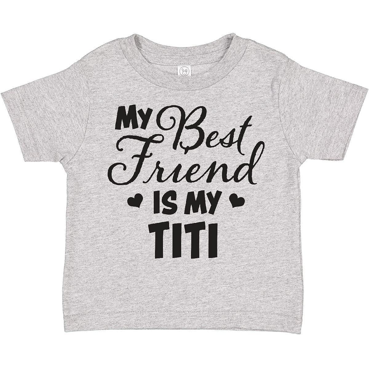 My Best Friend is My Titi with Hearts Toddler T-Shirt - Cute Matching Outfit for Siblings & Cousins